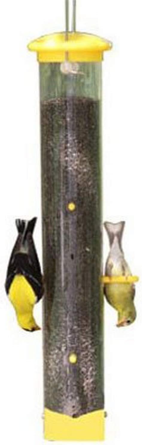 Woodlink NATUBE20NB Audubon Tails Up Nyjer Thistle Finch Wild Bird Feeder, 17.25-Inch,Brown/A
