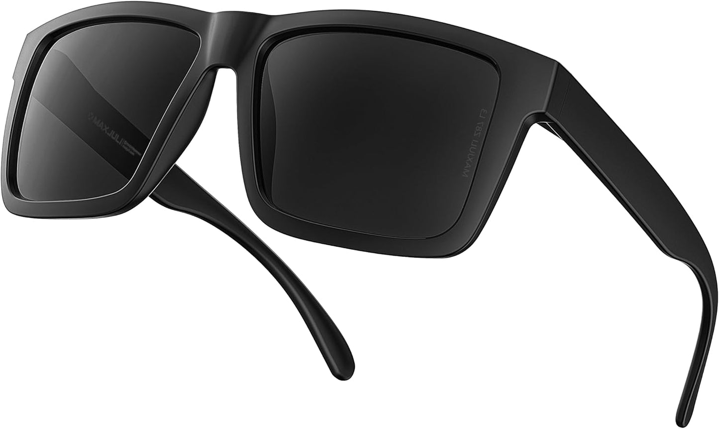 MAXJULI XXL Size Double Extra Large Z87 Sunglasses for Big Wide Heads Men TR90 Ultralight UV400 Protection Glasses 8228