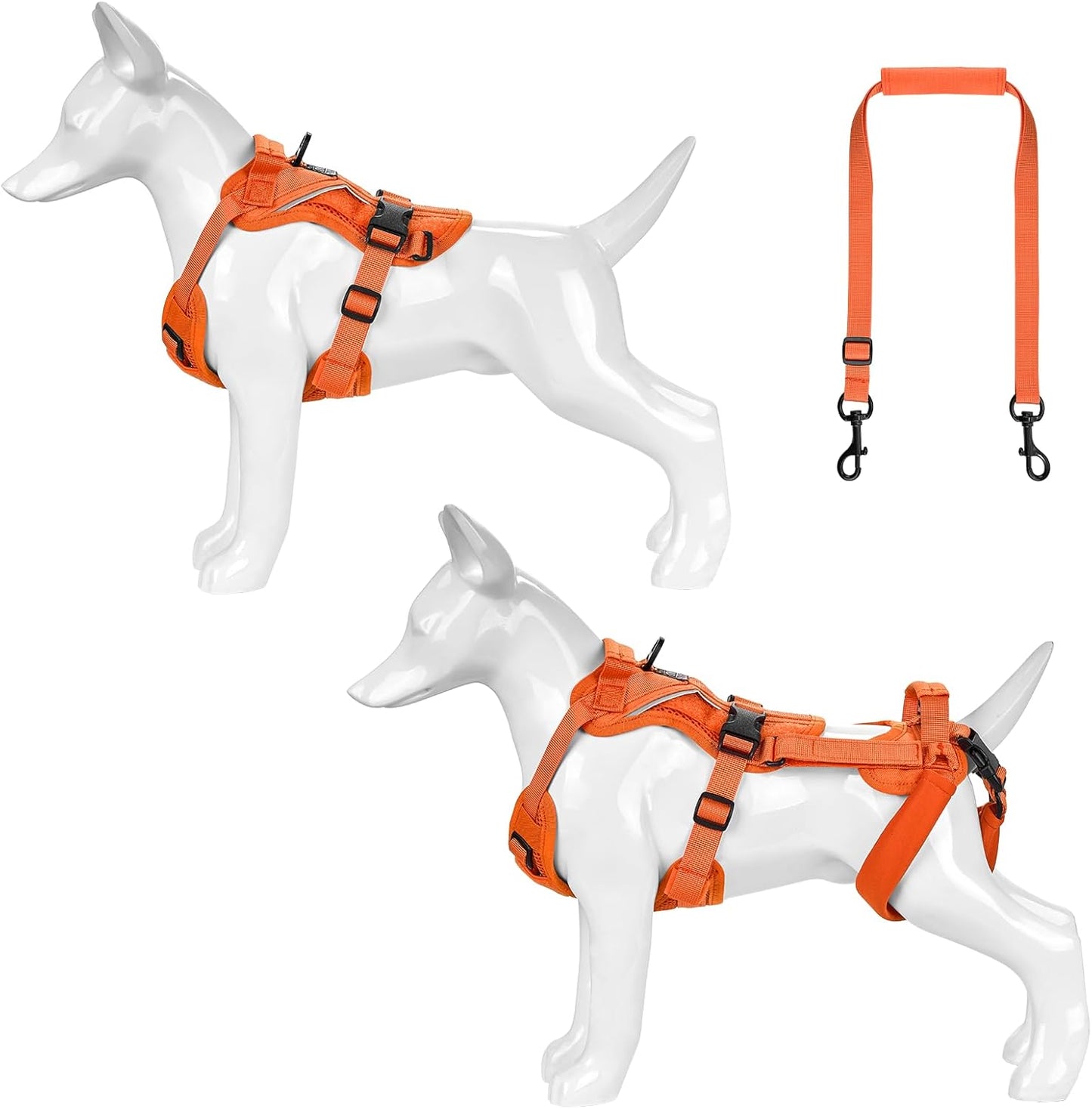 OneTigris Lift Harness for Small Dogs XS, Sling Carrier to Help Lift and Walk, Outdoor Full Body Support with Reflective Straps for Back Legs