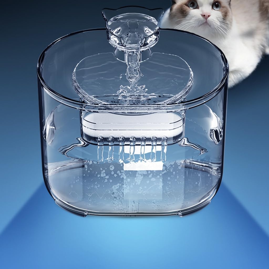 Cats Water Fountain Automatic Water Bowl Large Capacity Pet Water Dispenser Dogs Drinking Fountain for Small Cats Dogs