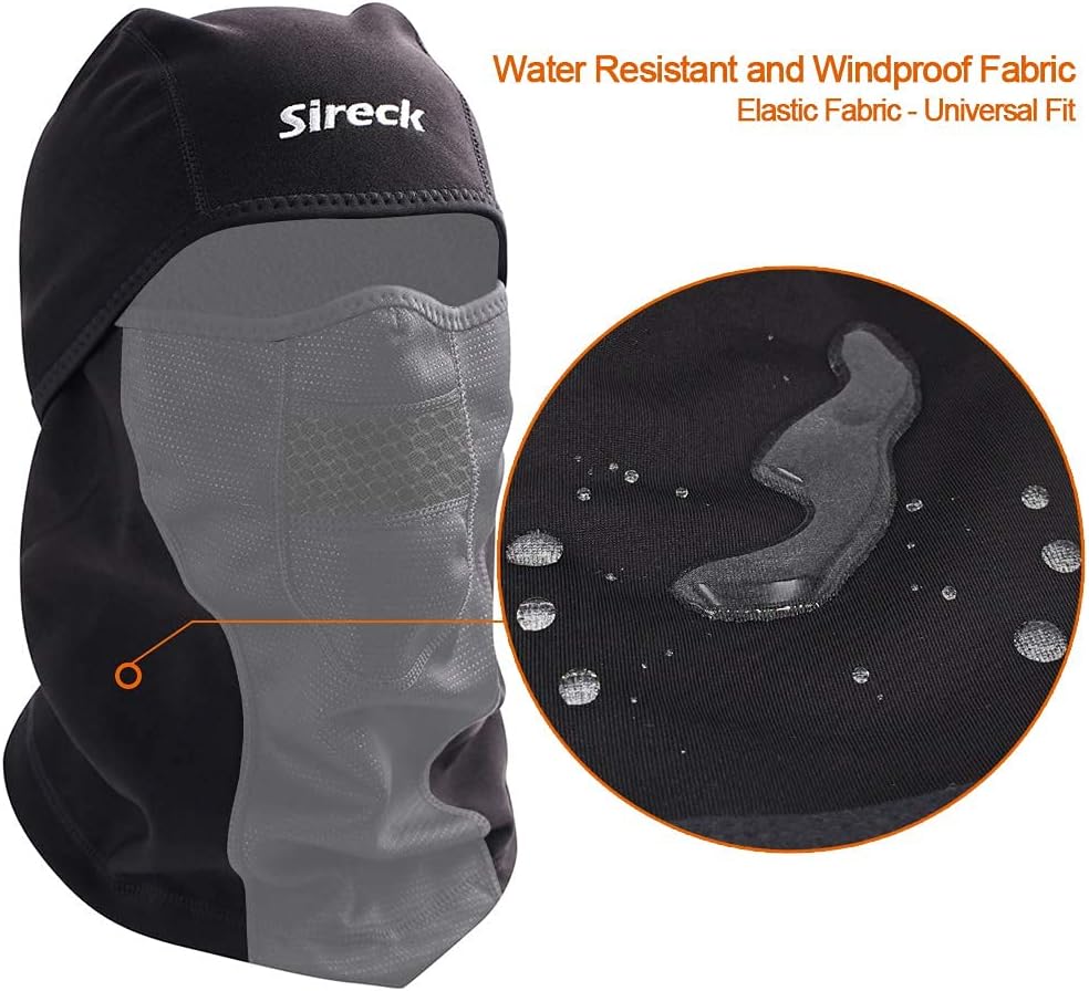 Cold Weather Balaclava Ski Mask, Water Resistant and Windproof Fleece Thermal Face Mask, Cycling Motorcycle Neck Warmer Hood Winter Gear for Men Women