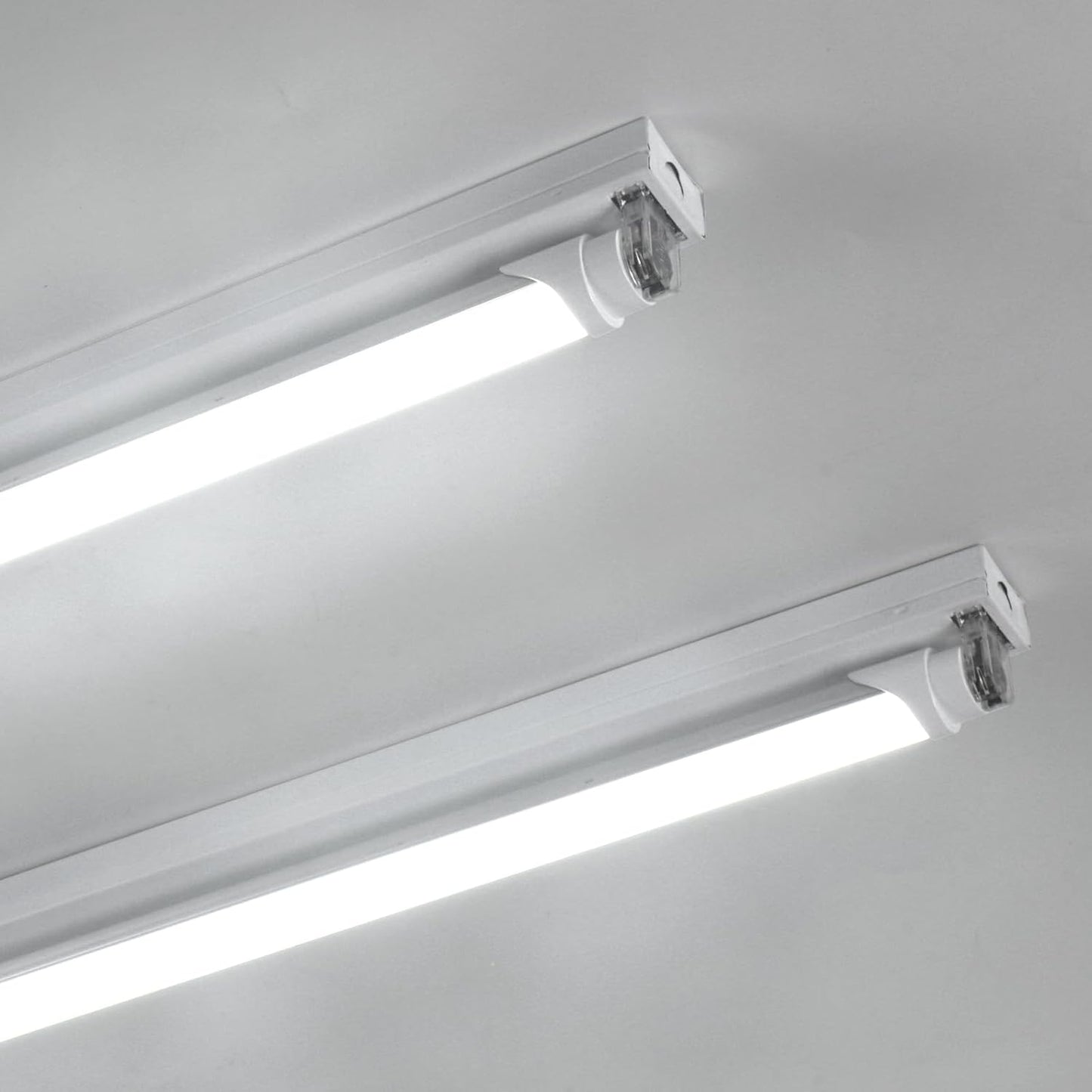 Barrina 4FT LED T8 Type B Light Tube, 24W, 3500LM, 6000K Bright Light, Ballast Bypass, 4 Foot Fluorescent Replacement Tube, Dual-End Powered, T8 T10 T12 LED Replacement, Frosted Cover, 16 Packs