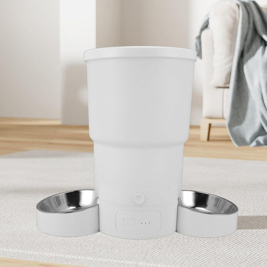 Smart Pet Feeder, Cat Dry Food Dispenser, 5L Capacity Timed Automatic Cat Feeder Pet Food Dispenser with Stainless Steel Bowl & Remote Control and Dogs