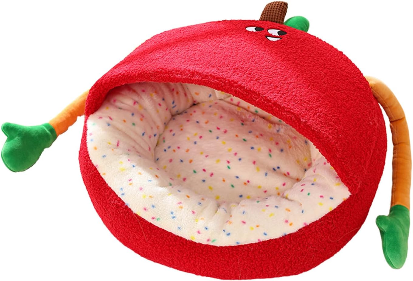 Dog Beds - Semi-Enclosed Winter Sleeping Nest for Dogs Cats, Pet Bed for Indoor Living Room, Bedroom, Balcony, Apartment, Home Use, Soft Comfortable Sleeping Space for Pets