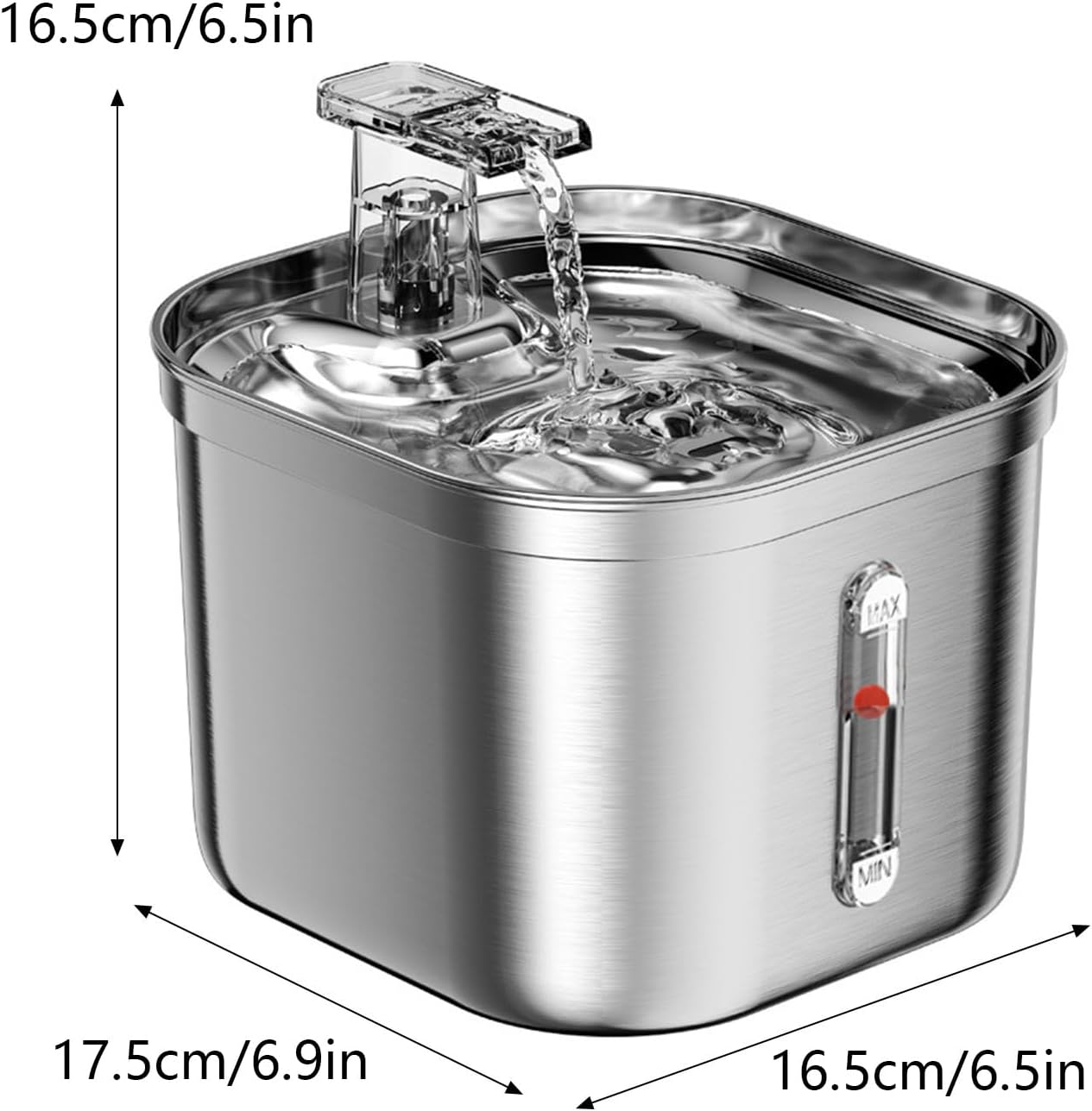 Cats Drinking Fountain Quiet Small Dogs Waterer Bowl Feeder Water Dispenser 2.20L Water Filtrations Fountain Large Capacity Pet Waterer