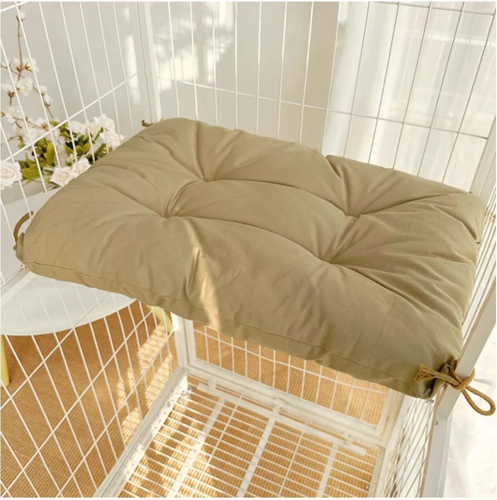 SHENGOCASE 2-Pack 8.7" x 15.7" Soft Cat Kneading Pillow Cushion Bed with Ties for Cat Dog House Perch Shelf, Pad Padding for Cage Kennel Backpack Carrier