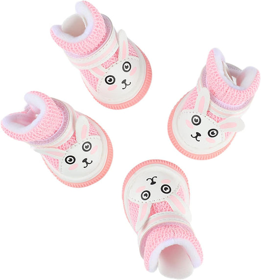 Yctze Breathable Lightweight Dog Shoes - Cute Mesh Puppy Boots for Spring Summer, Hot Pavement Summer Puppy Dog Boots Nonslip Small Dog Shoes for Protection and Comfort, Winter Snowy Day