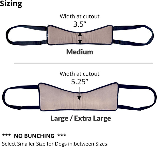 Easy Lift Dog Support Sling, Rear Hind Leg Harness for Injured & Senior Dogs, or Surgery Recovery & Rehabilitation, Padded for Comfort, Ergonomic Design, Machine Wash & Dry (Large/Extra Large)