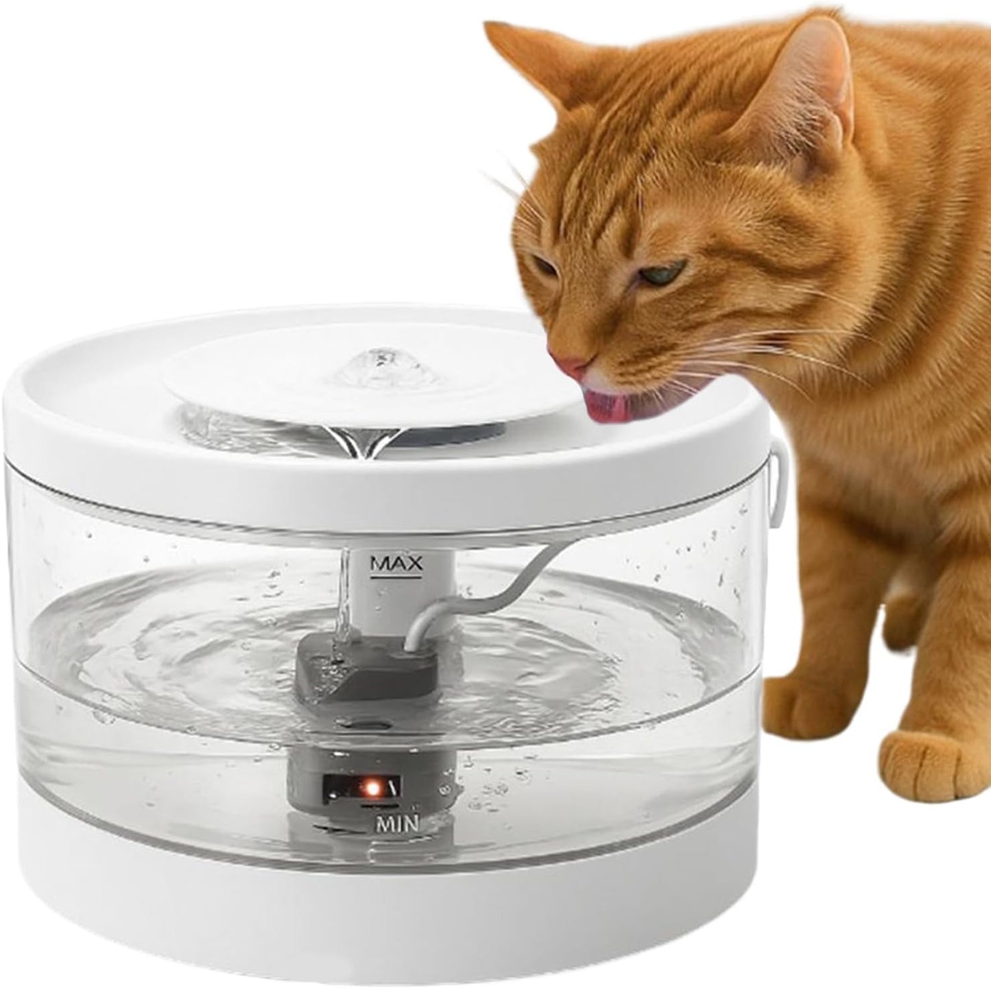 Cat Water Dispenser | Smart Anti-Spill Cat Waterer | Kitten Automatic Waterer | for Pets Dogs Puppy Kitten Indoor Home Living Room Floor Corner