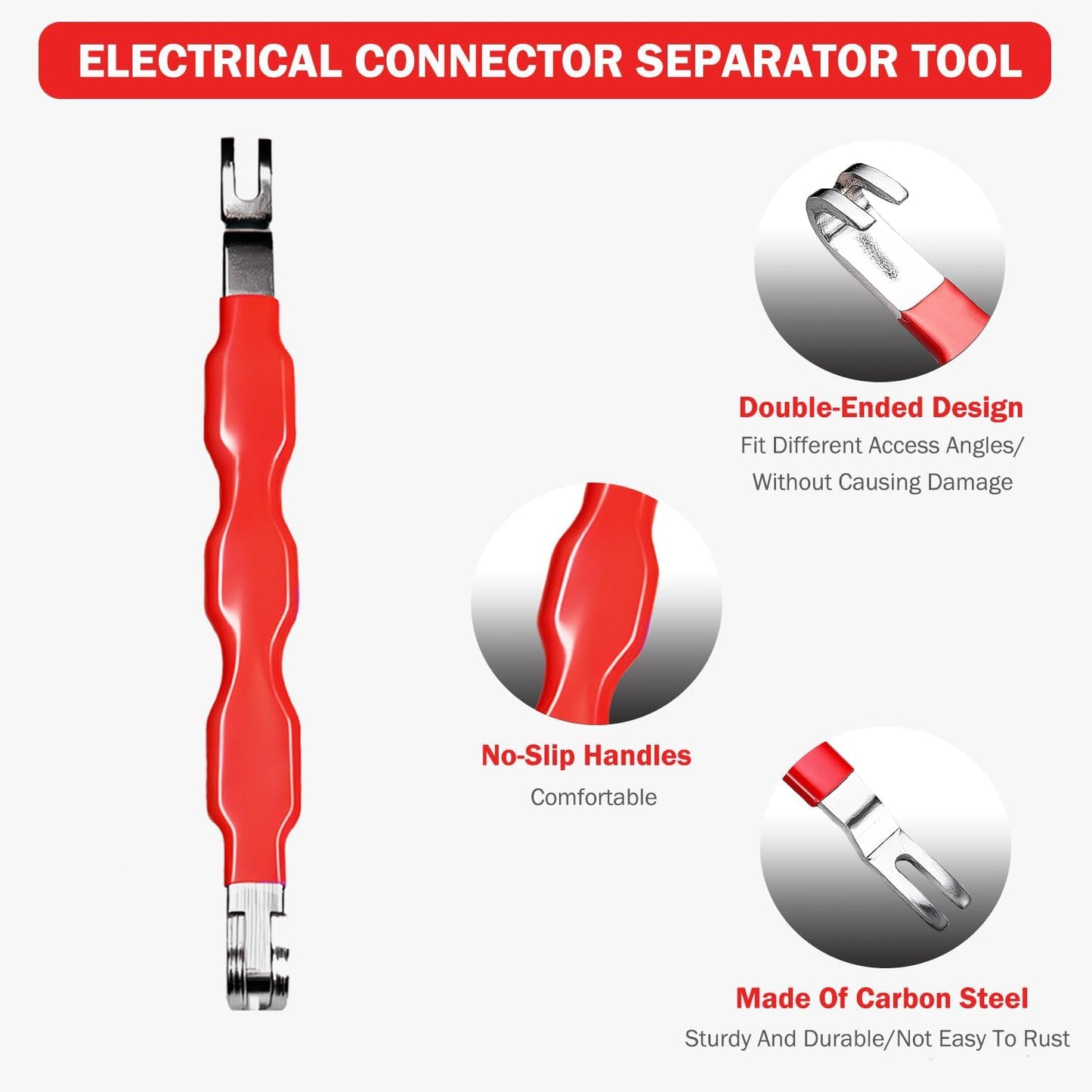 4 Pcs Electrical Disconnect Pliers for Cars,Hose Clamp Pliers,Automotive Electrical Connector Disconnect Tool,Connector Separator for Car, Truck Repair & 8PCS Terminal Removal Tools