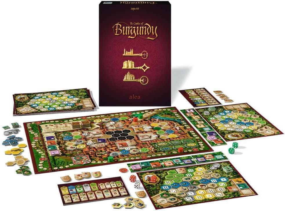 Ravensburger Castles of Burgundy Board Game | Engaging Strategy Game for Ages 12 & Up | Ideal for Family Game Night | 20th Anniversary Alea Edition | Rule The Realm Experience with Model:26925