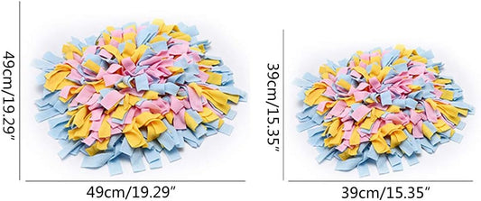 Pet Dog Snuffle Mat Nose Training Sniffing Pad Relieve Stress Fun for Play Puzzle Toy Slow Feeding Food Bowl Blanket