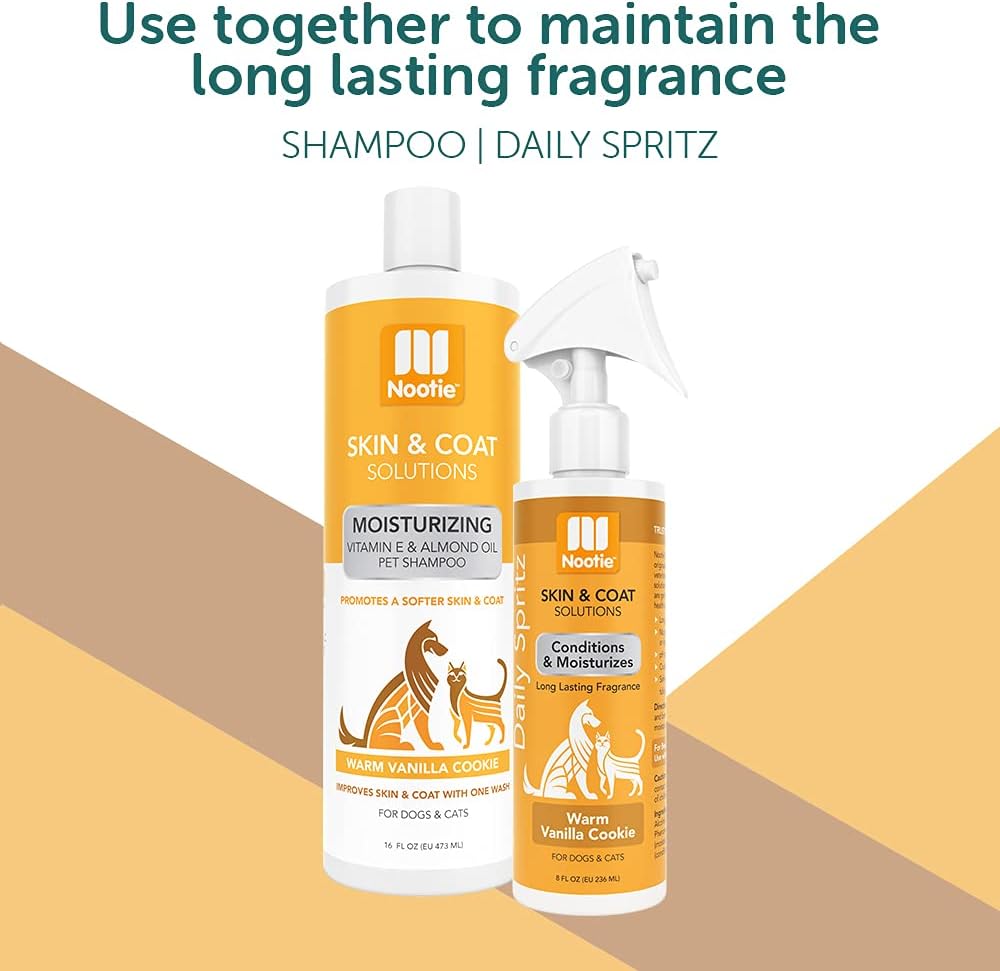 Nootie - Pet Shampoo for Sensitive Skin - Revitalizes Dry Skin & Coat - Natural Ingredients - Gentle Dog Shampoo - Cleans & Conditions,16 oz