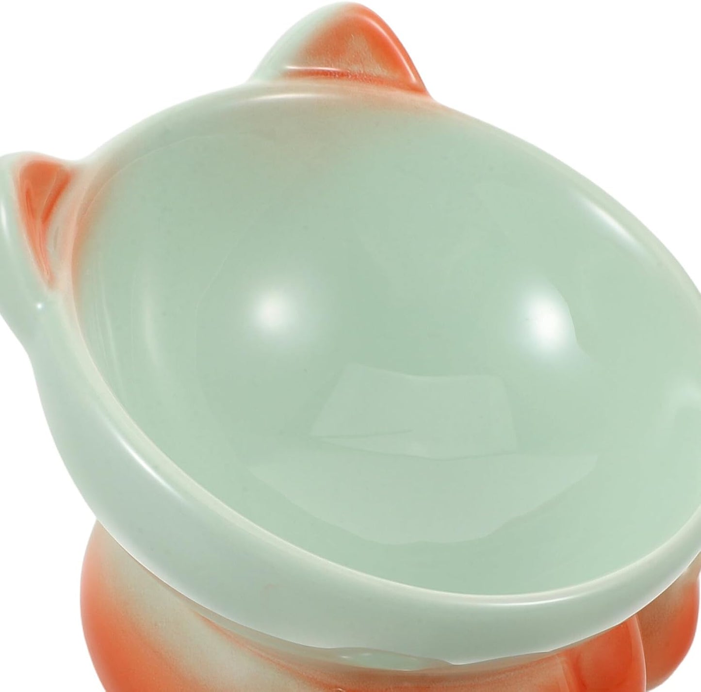 Milisten Elevated Cat Food Bowl Water Dish Raised Pet Feeder with Slow Feeding Design Sturdy Plastic Raised Cat Feeder Stand and Small Dogs Travel-Friendly Pet Eating Bowl