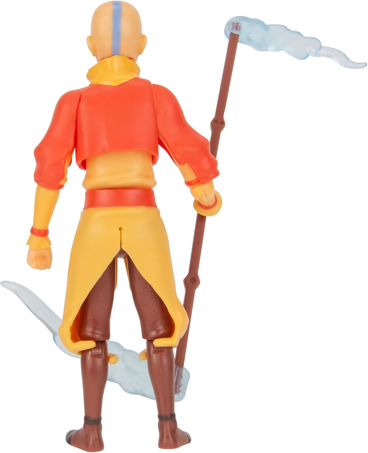 Jazwares Avatar: The Last Airbender Aang (Book One) - 4.5-Inch Scale Figure with Staff, Air Effects, and
