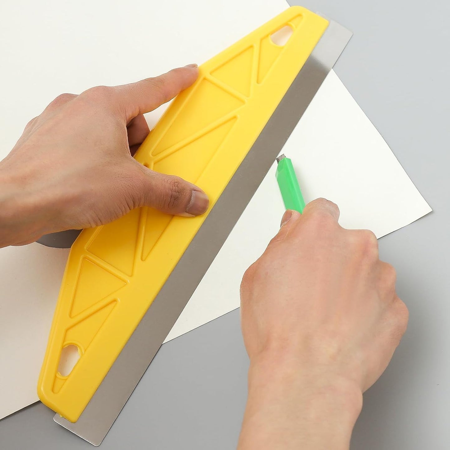 Painter's Trim Guard 12 Inch Paint Shield, Edge Painting Tool for Walls, Professional Paint Edger Tool for Precise Trimming(Yellow)