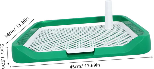 Milisten Versatile Indoor Dog Toilet Tray Reusable Pet Potty Mat for Easy Training Capacity Pee Holder for Small to Dogs Construction