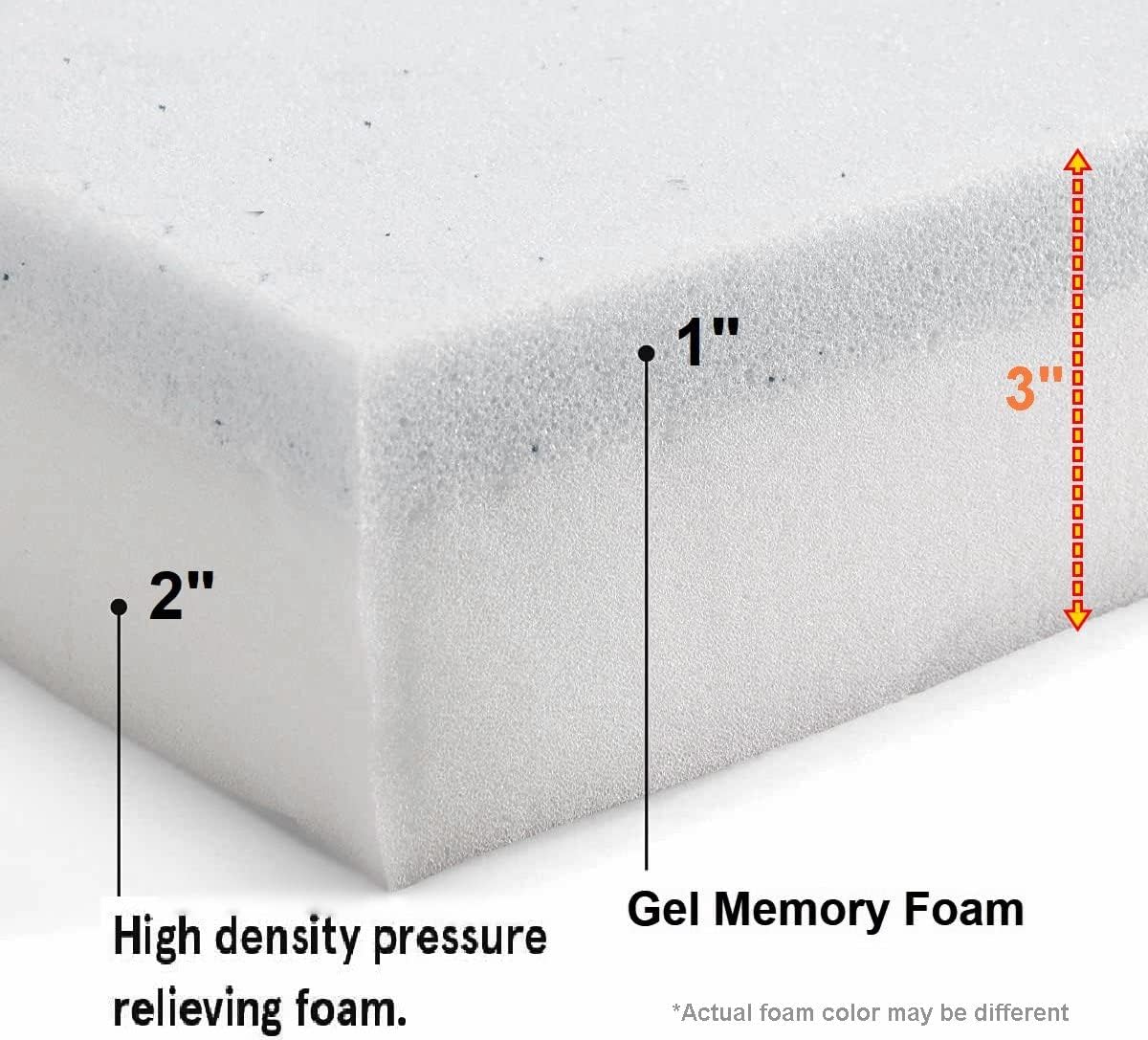 Pet Dog Bed Memory Foam Platform Pad (24x16x3 inches)