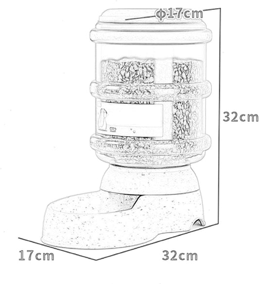 3.5L Unplugged Gravity Pet Food Feeder And Water Dispensers Dog Water Bowl And Automatic Cat Food Dispenser 2 Pack Automatic Cat Feeder And Water Dispenser In Set cat fountain (Green)