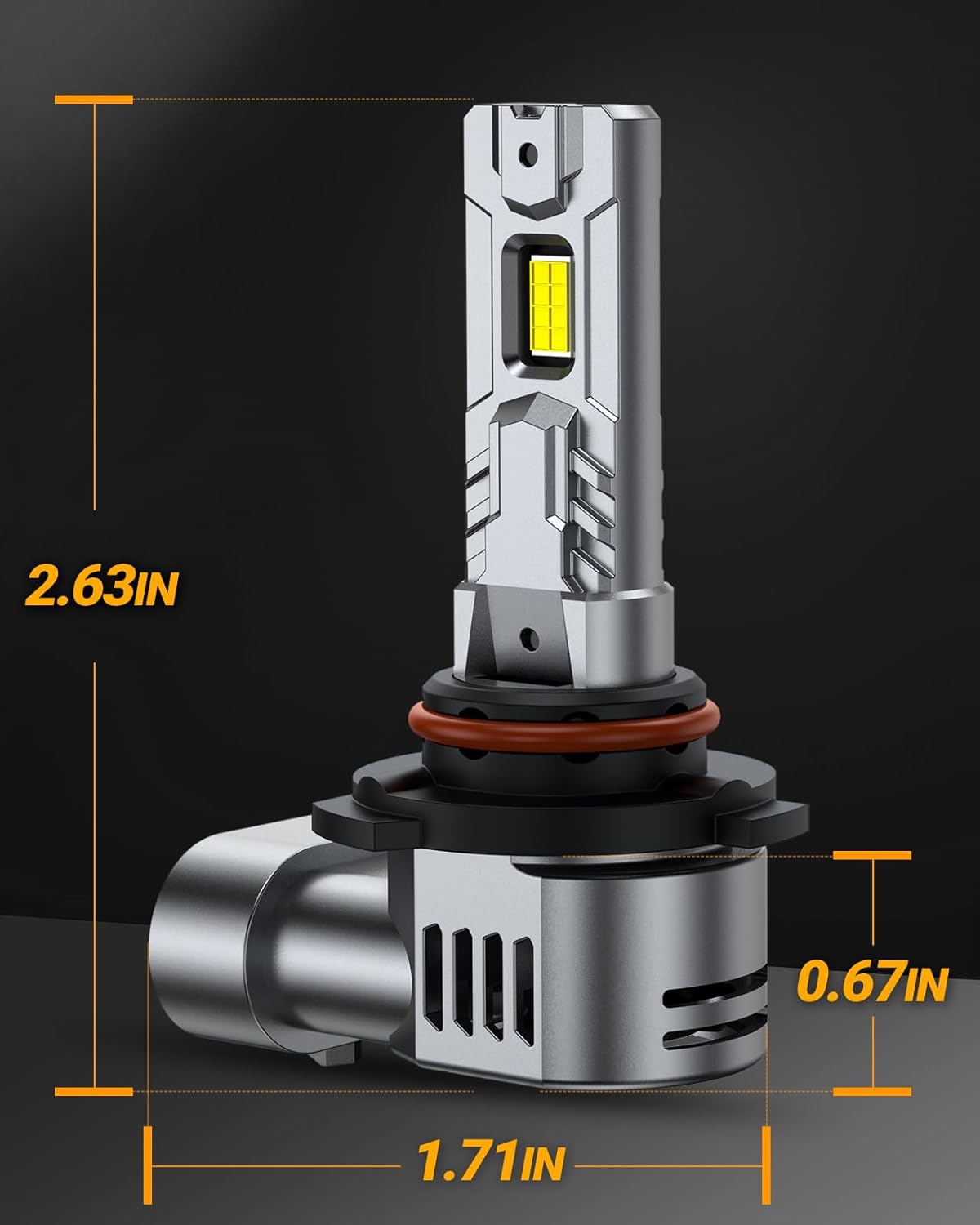 SEALIGHT ππππ Bulbs Brightest 50,000LM 6500K 9012 Bulbs With Cooling Fan Canbus Ready 70000+ Lifespan, Pack of 2