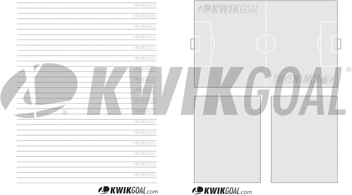 Kwik Goal Coaches' Notebook , 8.5-Inch x 10-Inch,Black