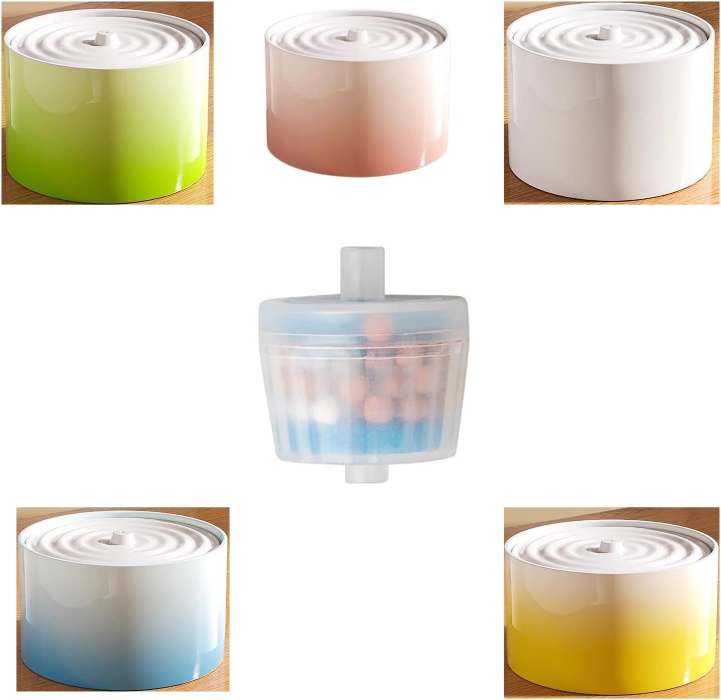 6 Pcs Cat Water Fountain Filters Replacement Filter for Automatic Dog Water Bowl Dispenser Best Replaced in 3-4 Weeks