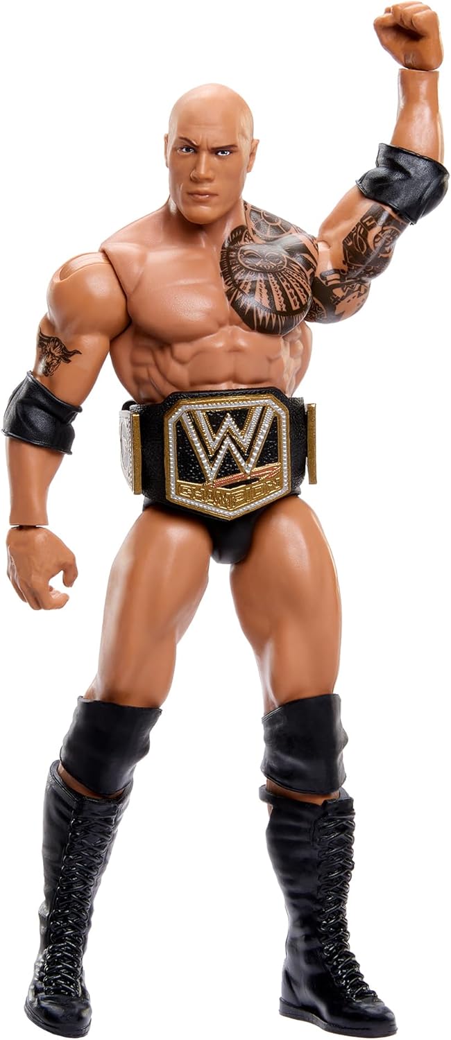 WWE The Rock Main Event Champions 5 Toy Wrestling Action Figure