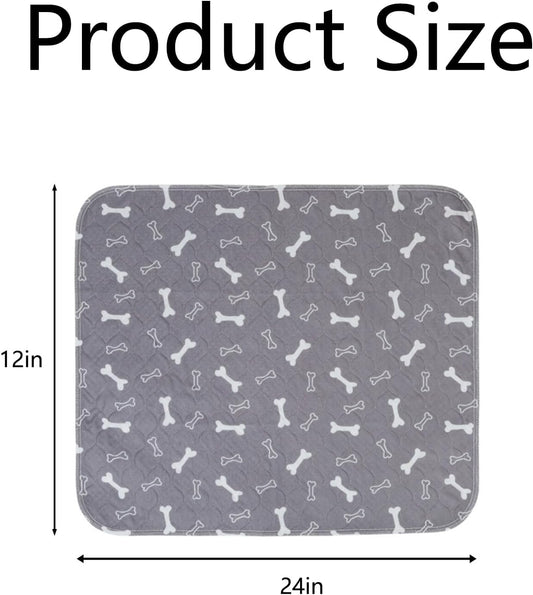 Puppy Pads with Pheromones, Pee Pads for Dogs, Washable Pee Pads for Puppy Training, Dog Pee Pads for Indoor Use, Grey Base Pet Training Mat (S: 15.7" × 23.6")
