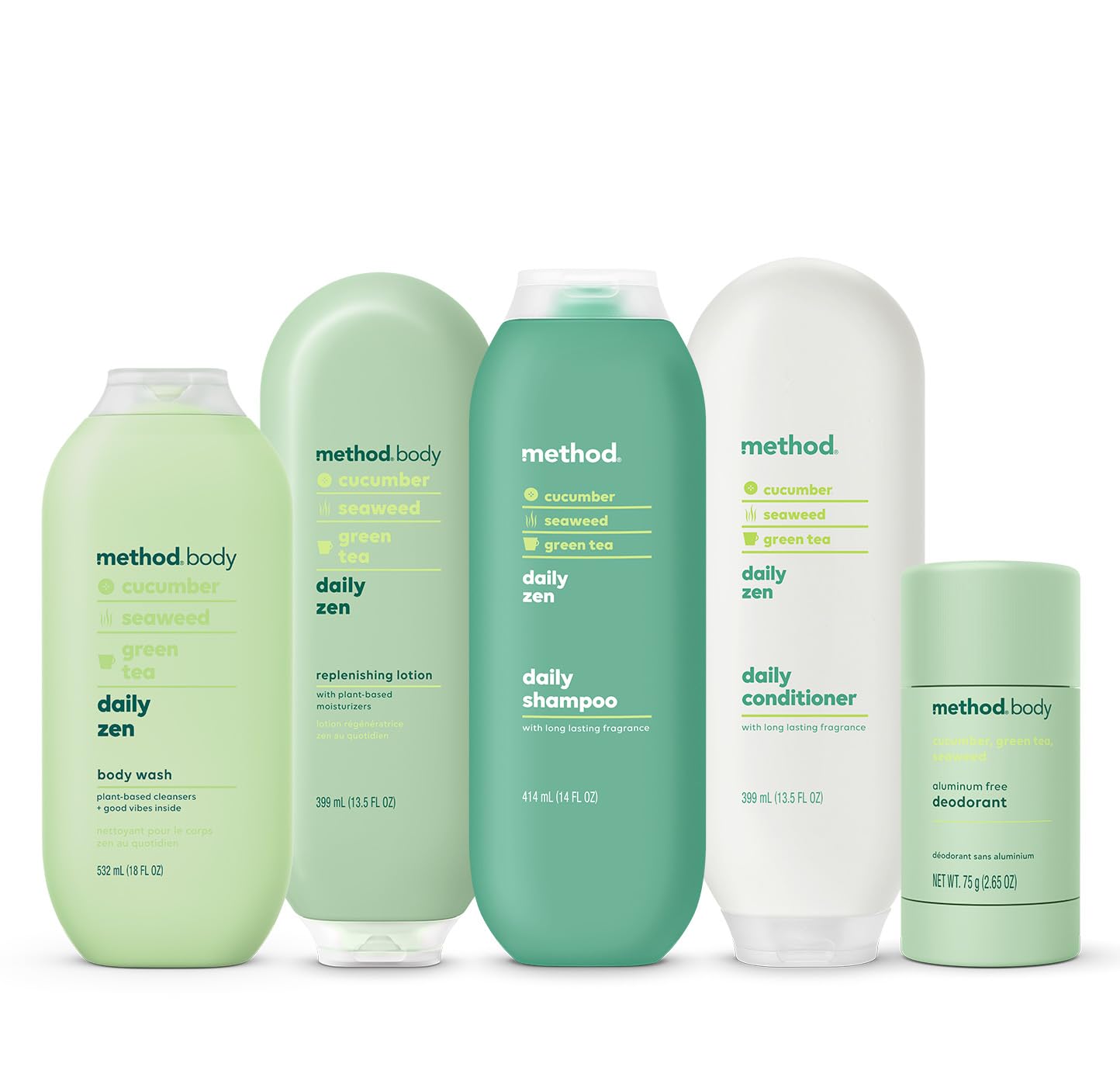 Method Daily Lotion, Daily Zen, Moisturizer for 24 Hours of Hydration, 13.5 fl oz (Pack of 1)