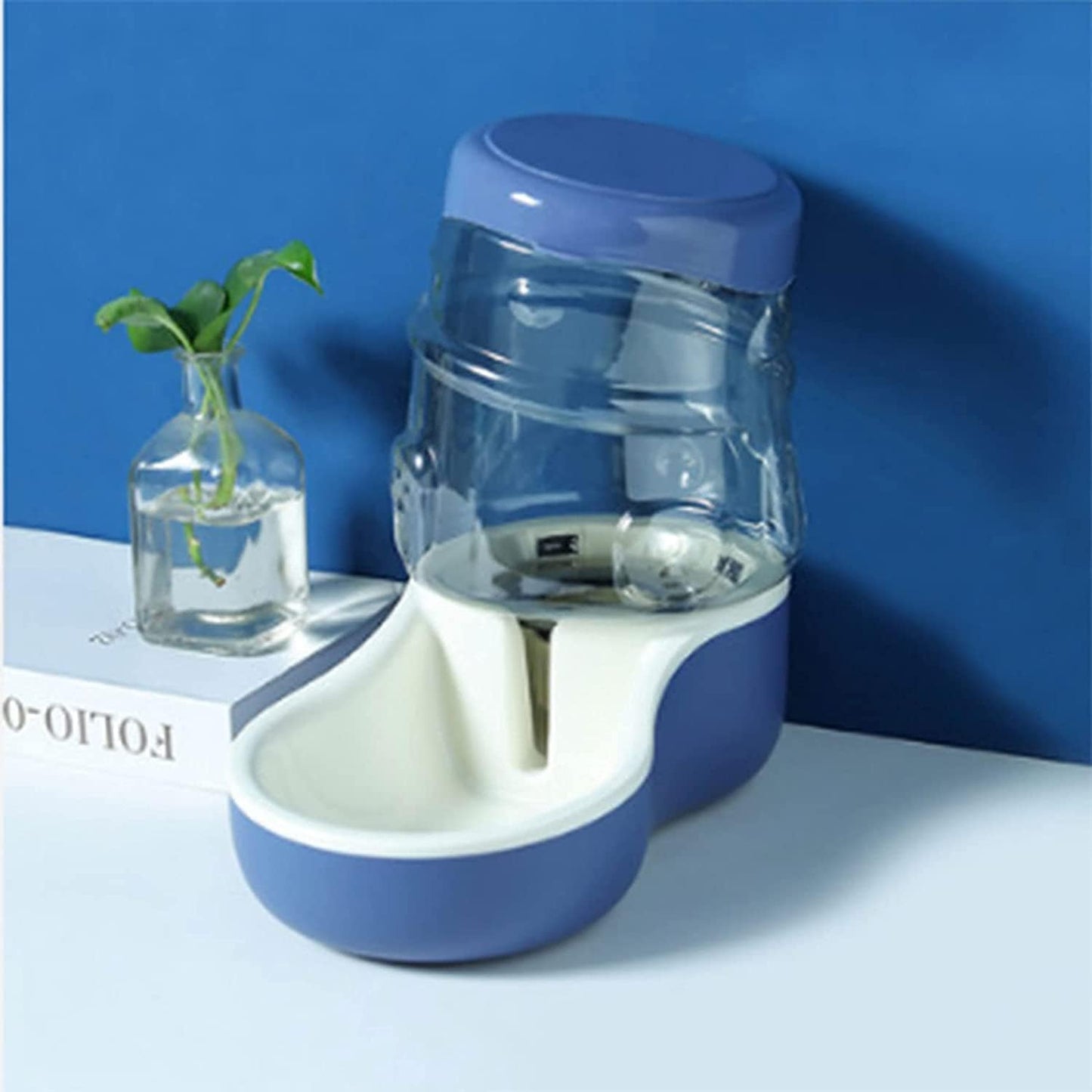 Ives Commercial Pet Fountain Pet Feeder Set, Automatic Cat Feeders and 3.2L Waterer, Auto Gravity Water and Food Dispenser for Small Medium Cat Dog Pet Water Dispenser