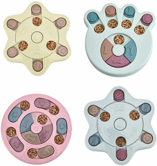 Dog Slow Feeder Interactive Puzzle Toys Dispenser Slowly Eating Bowl Pet Dogs Game (Color : C, Size : One Size) (A One size)