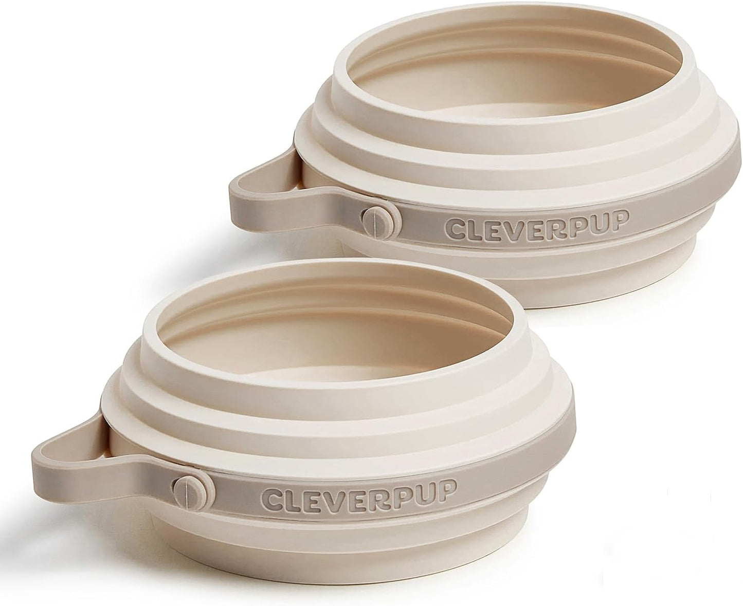 Cleverpup Small 7-Piece Bistro Box Dog Food Travel Kit, 6-Cup BPA-Free Kibble Storage, 2 Silicone Bowls, Mat & Scoop - Portable Pet Food Kit for Weekends, Overnights, Daycare & Camping, Checkerboard