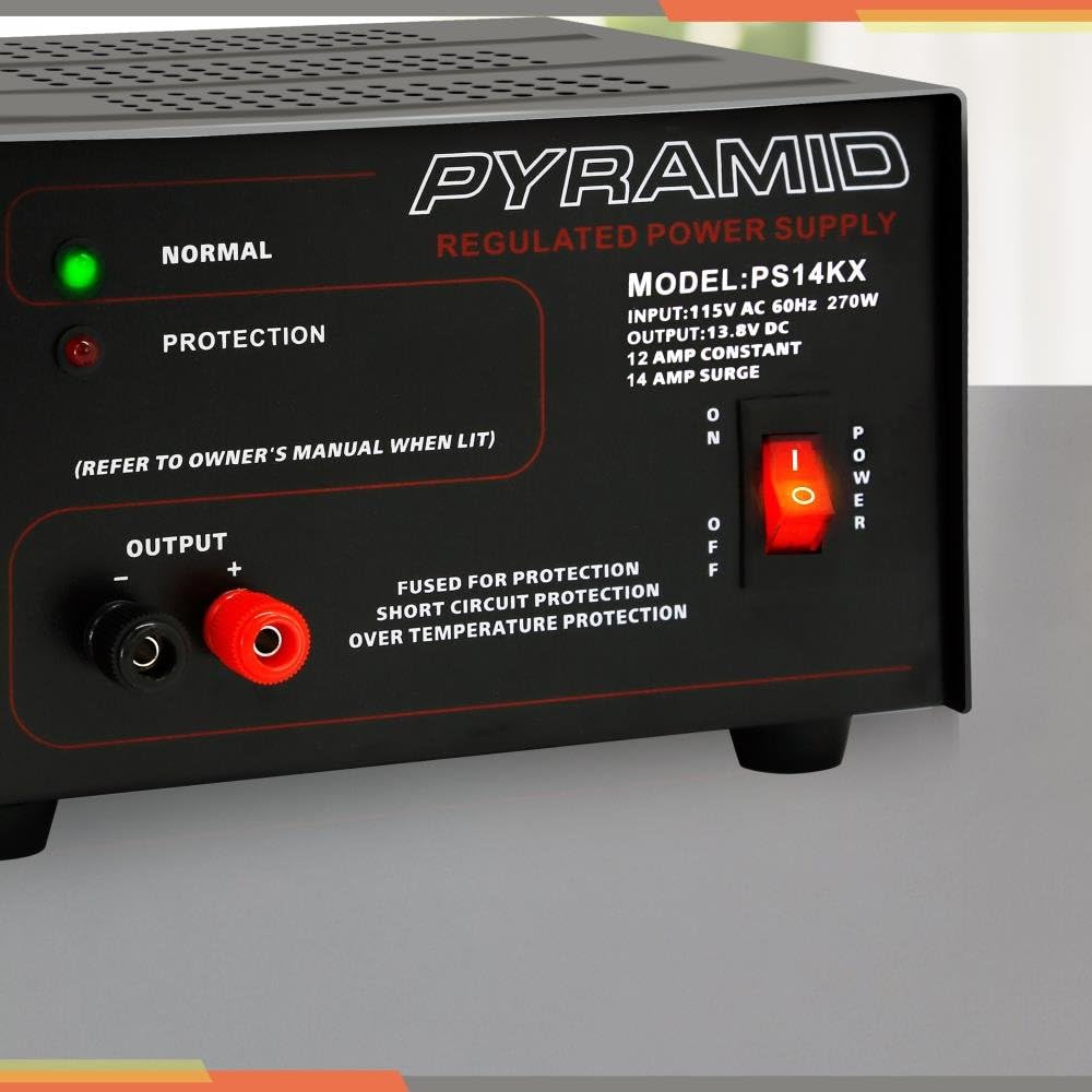 Universal Compact Bench Power Supply - 12 Amp Linear Regulated Home Lab Benchtop AC-to-DC 12V Converter