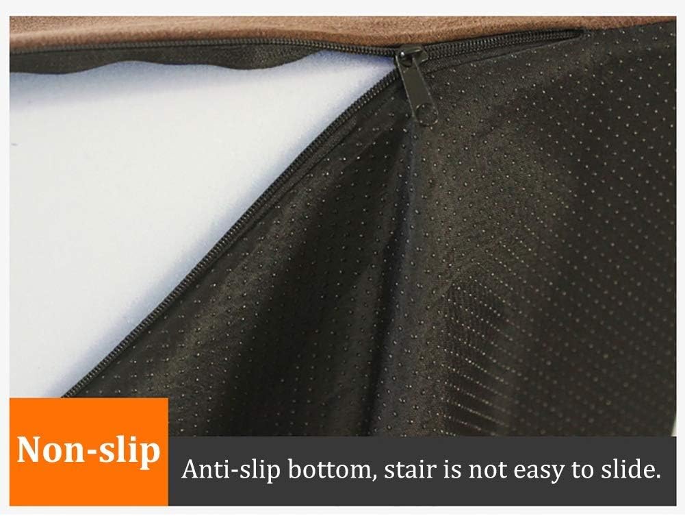 Pet Stair Waterproof 3 Steps for Dog/Cats Brown Pet Ramp Ladder for High Bed/Sofa Up to 33 Pounds (Size : 2-Step(high 25cm)) (3)