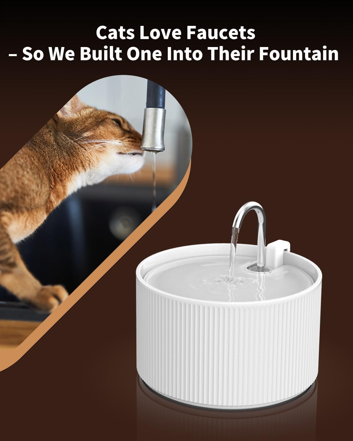 Wonder Creature Ceramic Cat Water Fountain Filters for 2.2L/74oz Ceramic Cat Fountain, 6 Carbon Filters and 6 Sponges