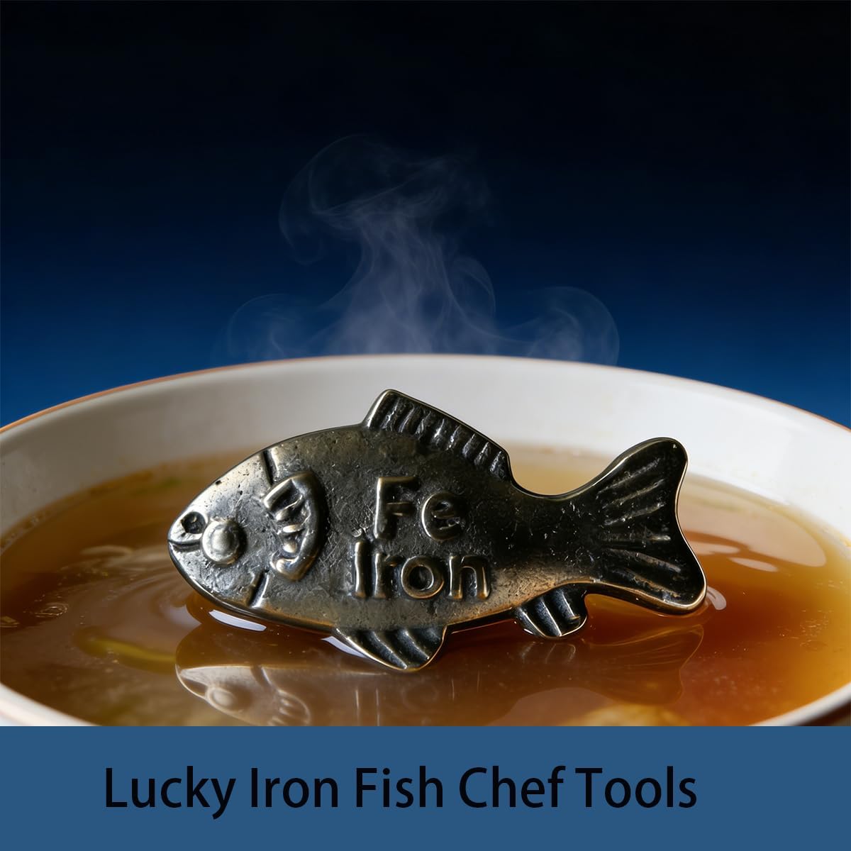 Lucky Iron Fish Cook's Tool & Gadget Sets (Silver, 2 Pack) Cast Iron Fish for Cooking, Natural Iron Booster for Food & Water, Safe Effective Aid for Vegans, Athletes, Pregnant Women & Kids