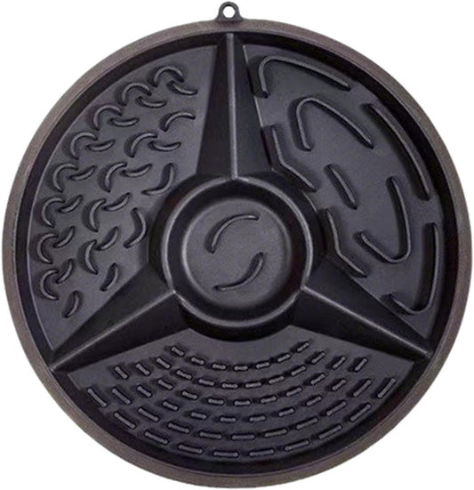 CHICTRY Lick Mat Slow Feeder Dog Bowl Silicone Interactive Feeder with Suction Cups Anxiety Relief Mental Enrichment for Dogs Cats Black One Size