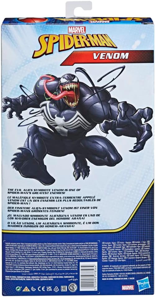 Marvel Titan Hero Series Deluxe Venom Toy 12-Inch-Scale Collectible Action Figure, Kids Ages 4 and Up