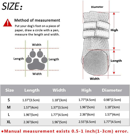 Winter Dog Shoes Warm Small Big Dogs Shoes Socks Waterproof Reflective Dog Boots Paw Protector Non Slip Rain Snow Pet Booties (Small)