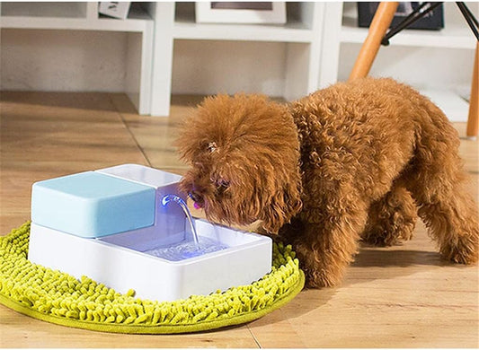 Cats Water Dispenser LED Lighting Automatic Pet Dog Feeder 1.8L Water Fountain Supplies Quiet Drinking Bowl Cats Accessories