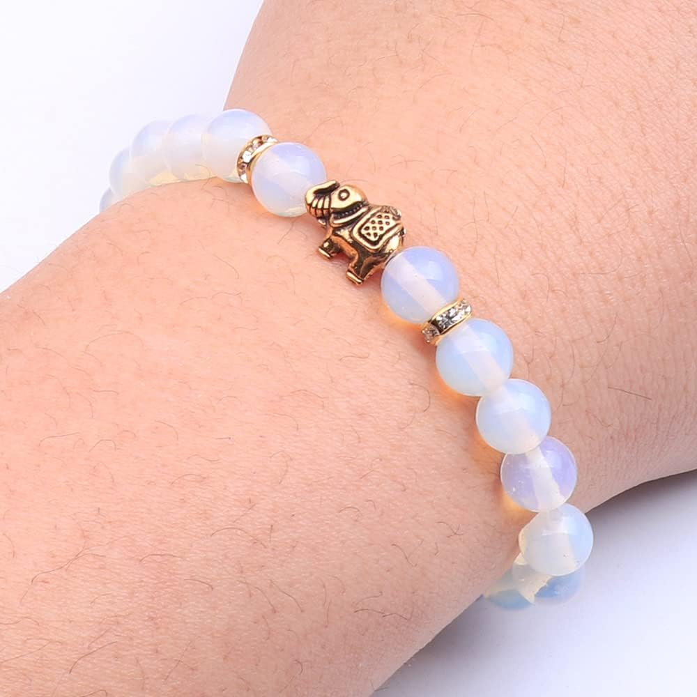 KSQS Lover Couple Bracelet Yoga Balancing Reiki Healing with Elephant for Christmas Thanksgiving