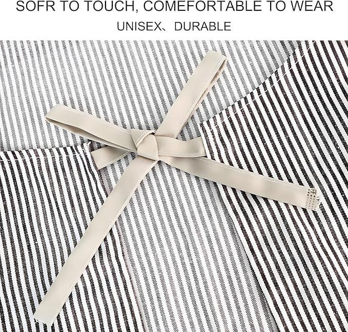 2 Pack Apron, Cooking Kitchen Aprons, Adjustable Bib Apron with 2 Pockets for Men Women Chef Apron