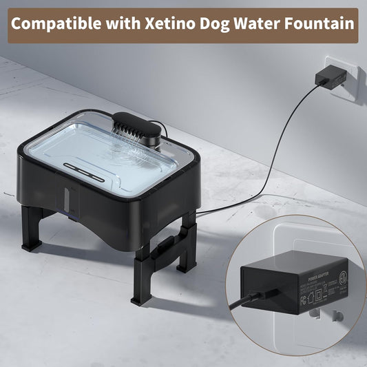 Power Adapter for Dog Water Fountain Compatible with Xetino