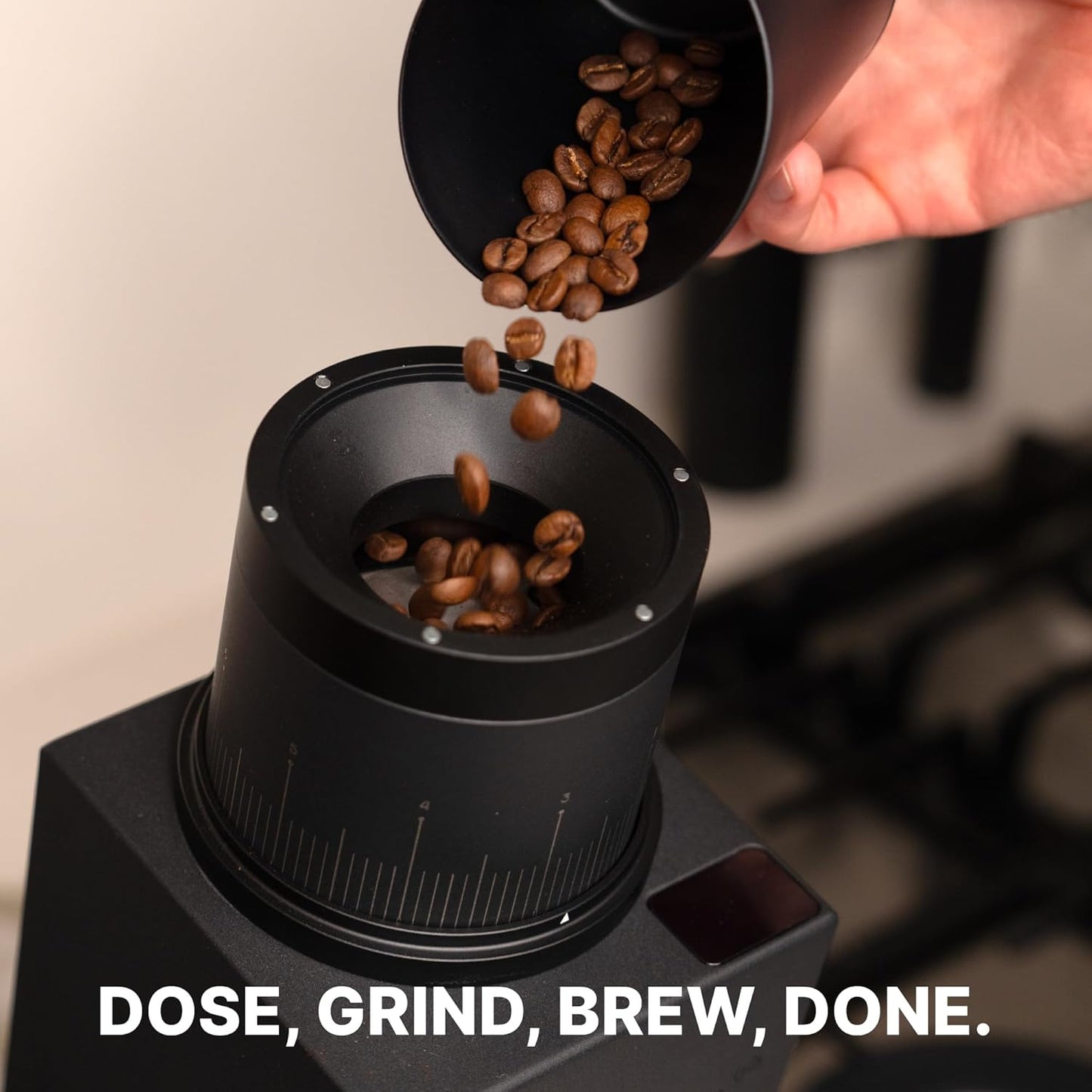 Subminimal Subscale Digital Dosing Cup with LED Display – Sleek & Precise Scale - Dosing & Brewing Accessories, Measures Coffee Grounds for Espresso - Black