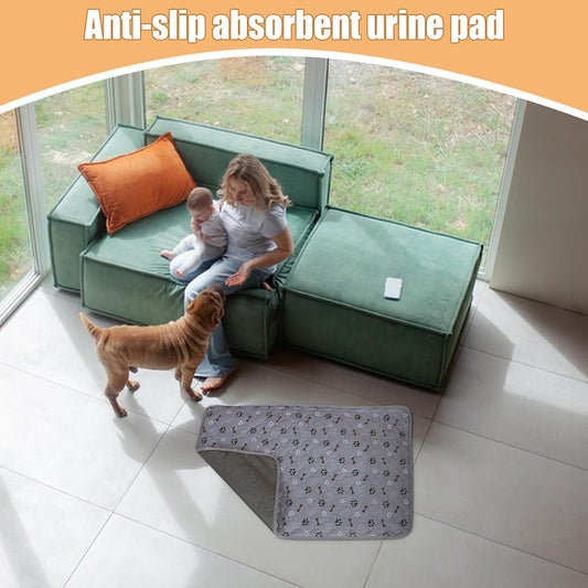 Pet Pad, Puppy Pee Pads, Non‑Slip Absorbent Fast‑Drying Washable Mat with Multi‑Layer Protection, Reusable Design for Homes Clinics Cars Travel and Daily Convenience for Pets and Owners