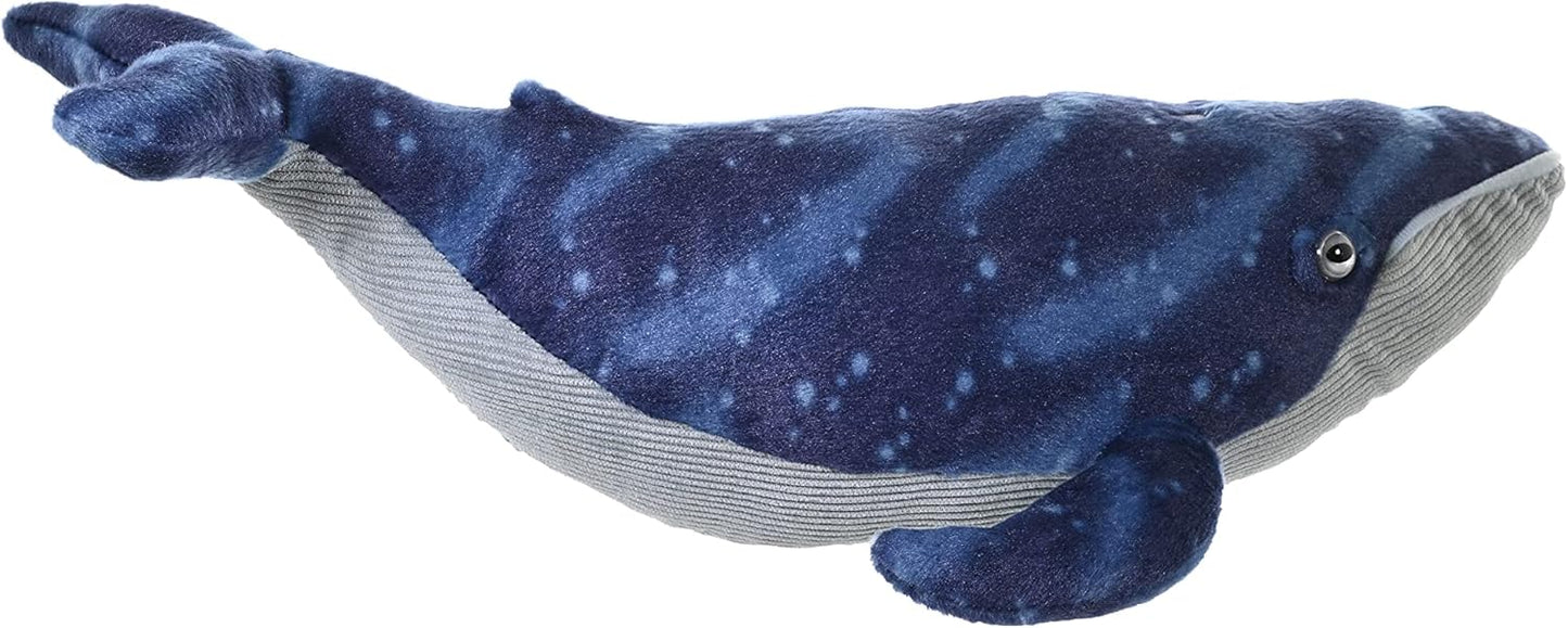 Wild Republic Blue Whale Plush, Stuffed Animal, Plush Toy, Gifts for Kids, Cuddlekins 20 Inches