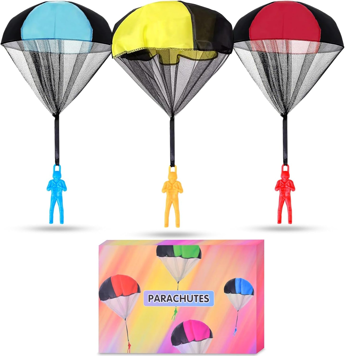Easter Basket Stuffers Parachute Toys for Kids: Christmas Stocking Stuffers for Kids Outdoor Toys, Birthday for Teenagers 3 4 5 6 7 8 9 10 11 12 Year Old, Tangle Free Flying Boys Idea Valentines Day