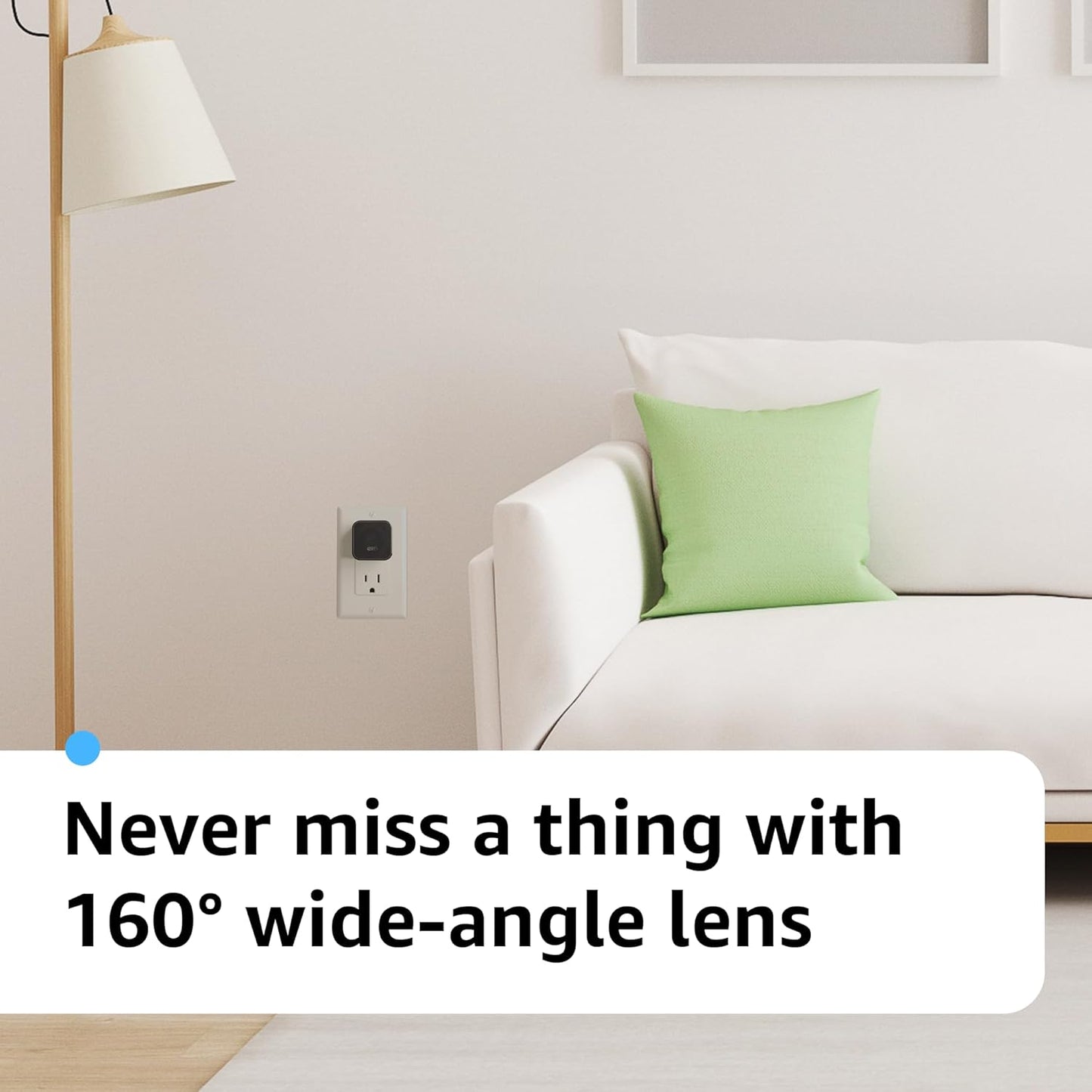 ALPHA TECH WiFi Smart Camera Charger with Premium Wide-Angle 160° – Live Remote View – 2.4G/5G WiFi – Best Mini Type‑C Plug Camera for Pets & Home – Real Time Monitoring - iOS Android App