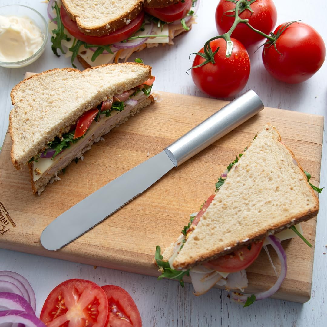 Rada Cutlery Super Spreader Knife (R113), 5.38" Stainless Steel Blade, Silver Handle