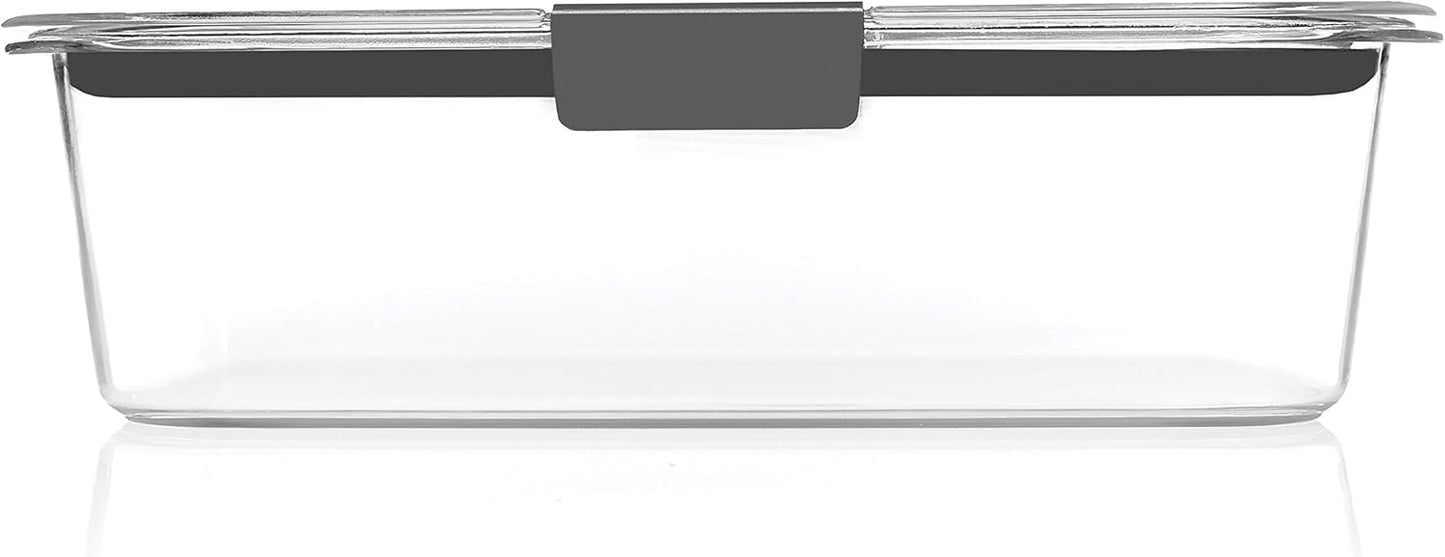 Rubbermaid Brilliance Food Storage Containers, Set of 5 (10 Pieces), BPA-Free, Leak-Proof, Clear